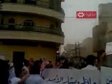 فري برس   حماه حي الحميدية جمعة النصر لشامنا ويمننا 30 9 2011