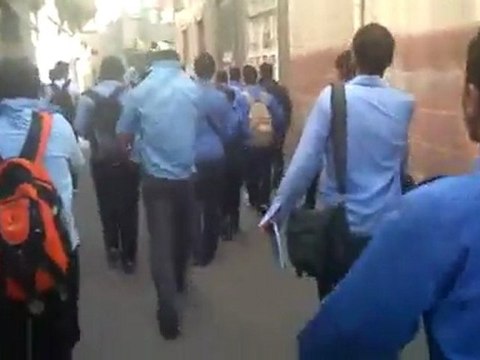 فري برس دمشق الميدان مظاهرة طلابية 10 10 2011