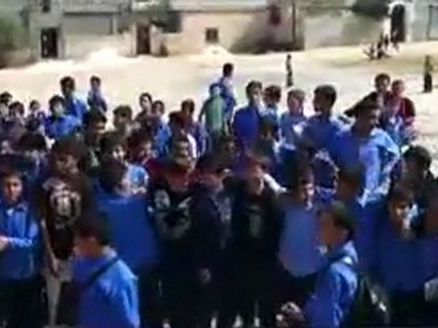 فري برس ادلب جرجناز مظاهرة طلابية الاربعاء 12 10 2011 ج3