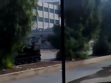 فري برس  حمص الرستن تدمير دبابة من قبل قائد كتيبة خالد بن الوليد