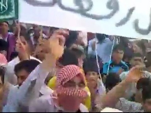 فري برس حلب تل رفعت المحاصرة مظاهرة حاشدة أحرار الجيش 14 10 2011 جـ1