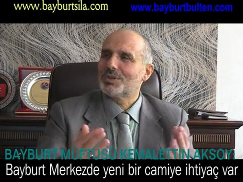 Müftü Aksoy-Bayburt merkezde yeni bir camiye ihtiyaç var
