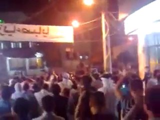 فري برس   ريف دمشق زملكا مسائيات الثوار لتهنئة الشعب الليب 20 10 2011