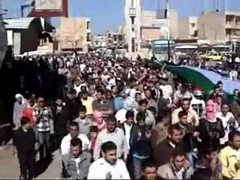 فري برس مظاهرة إدلب معرة مصرين 21 10 2011