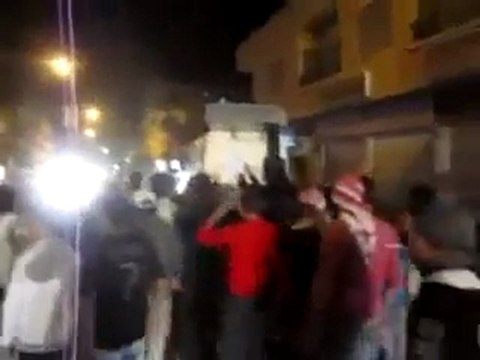 فري برس مظاهرة مسائية مدينة ضمير 22 10 2011