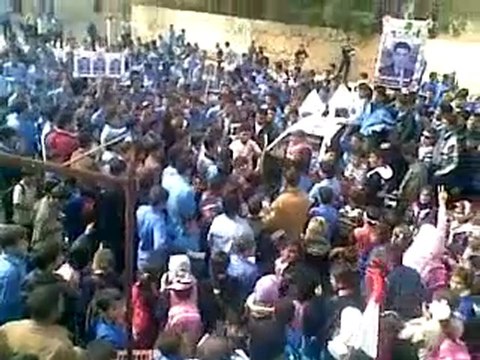 فري برس إدلب معرة حرمة مظاهرة طلابية حاشدة 24 10 2011