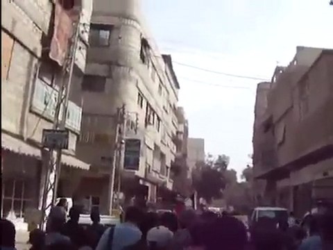 فري برس ريف دمشق سقبا مظاهرات الطلاب الاحرار للمطالبة بسقوط النظام 24 10 2011 ج1