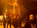 فري برس   جباب محاولة دهس المتظاهرين من الأمن والشبيحة