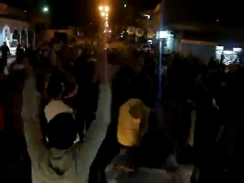 فري برس إدلب بنش مظاهرة مسائية 30 10 2011