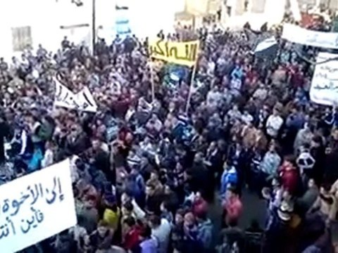 فري برس حماه حلفايا مظاهرات ثالث أيام عيد الاضحى المبارك 8 11 2011 ج1