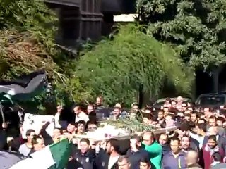 فري برس   حمص الحمراء تشيع الشهيد عمر بهاء علوان 8 11 2011