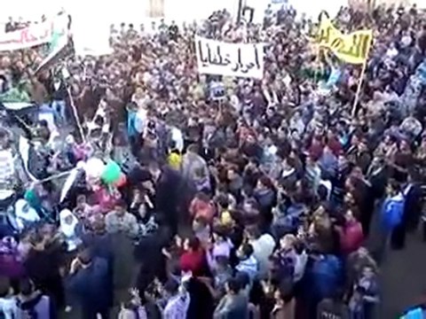 فري برس حماه حلفايا مظاهرة الاحرار في تالث ايام العيد 8 11 2011