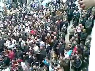 فري برس   حماة كفرزيتا تشيع الشهيد ابراهيم بدر الدين العبيدان 14 11 2011 ج1