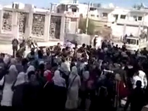 فري برس جاسم درعا تظاهرة طلابية حاشدة جاسم 15 11 2011