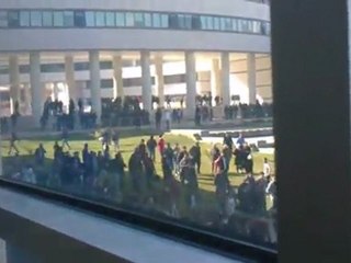 فري برس   مظاهرة طلاب الجامعة العربية الدولية  الاوروبية  15 11 2011