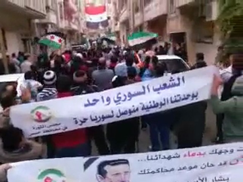 فري برس   حمص كرم الشامي جمعة طرد السفراء 18 11 2011