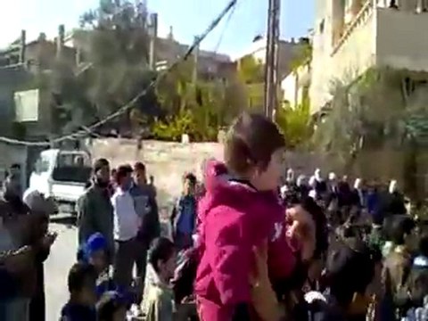 فري برس ريف دمشق أطفال وادي بردى الاثنين 28 11 2011