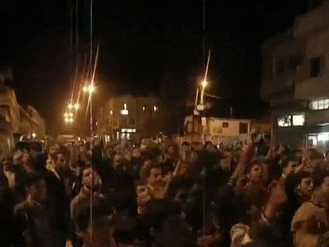 فري برس إدلب بنش مسائية حاشدة 28 11 2011 جـ1