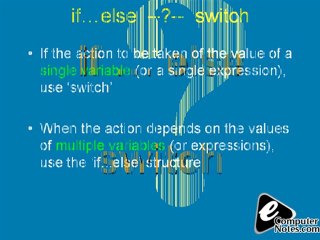 notes about Computer Flow Control & Loops