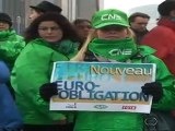 La huelga paraliza Bélgica con la cumbre de jefes de Estado como escaparate