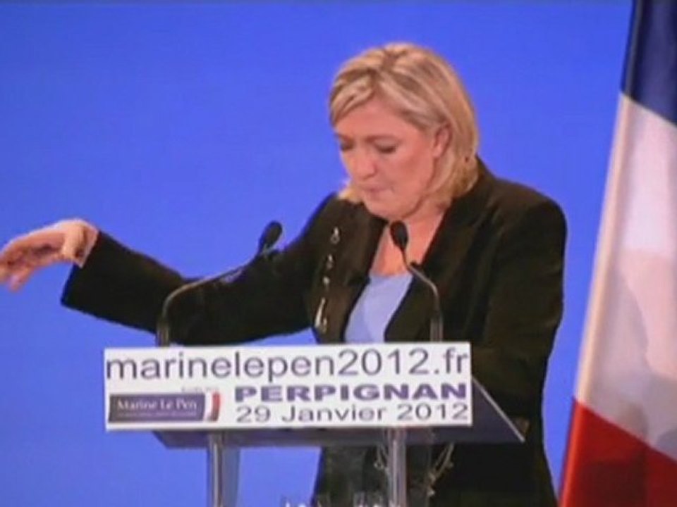 Grand Meeting Présidentiel de Marine Le Pen à Perpignan