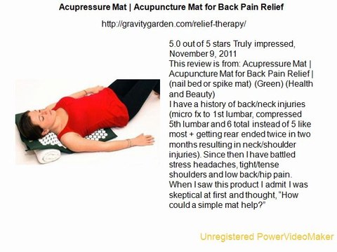 Acupressure Mat Acupuncture Mat for Back Pain Relief