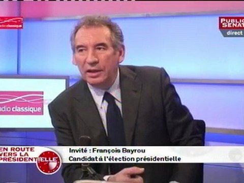 François Bayrou, invité de Guillaume Durand sur Public Sénat - 260112
