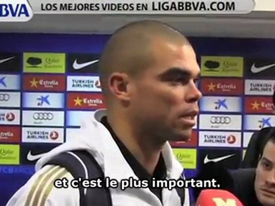 Pepe : "Le Real supérieur au Barça"