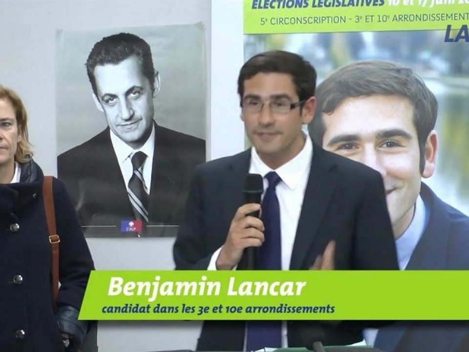 Benjamin Lancar - Déclaration de candidature