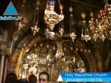 Inside the Holy Sepulchre Church