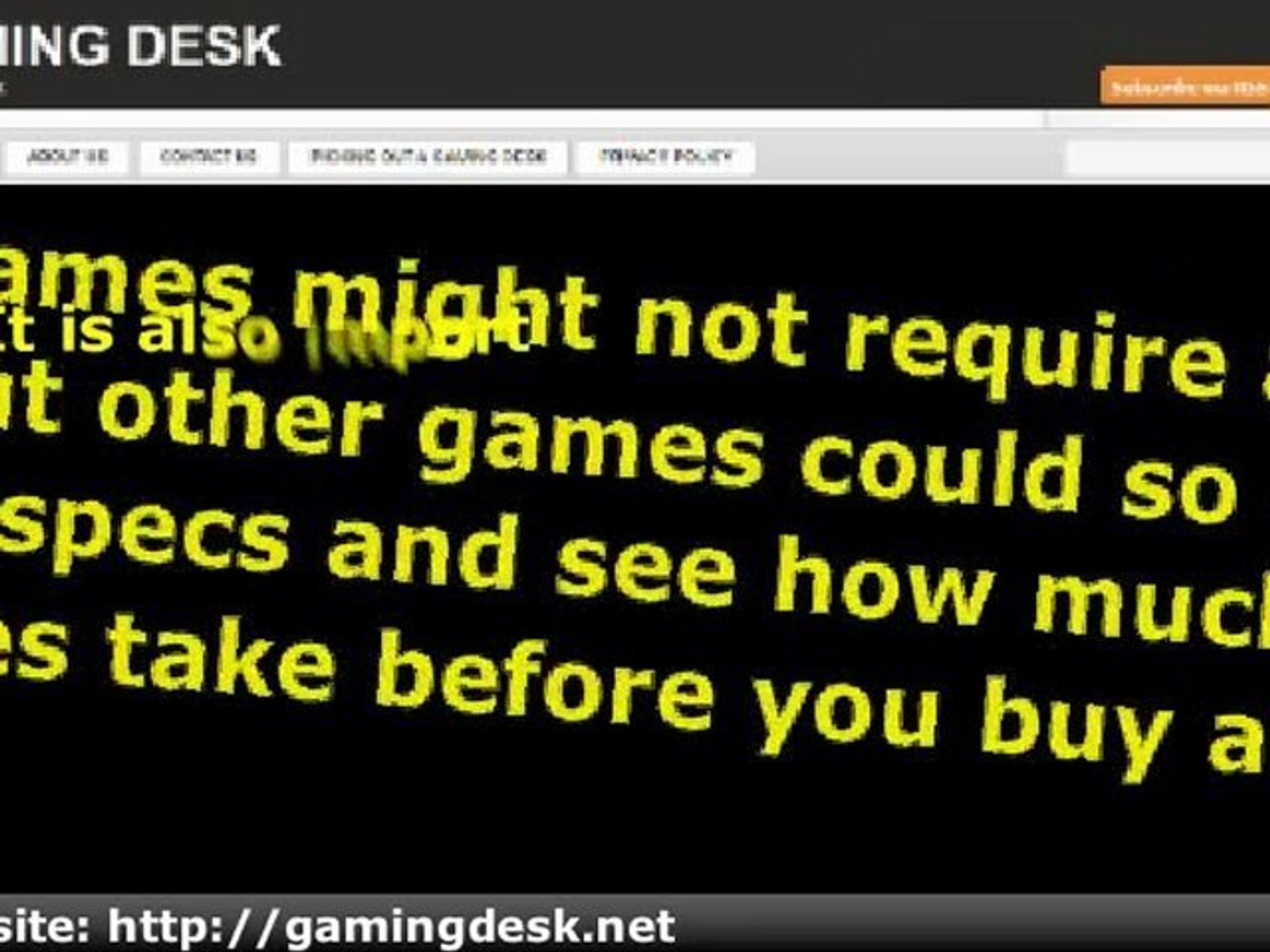 Gaming laptops