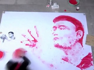 Una manera de pintar poco convencional