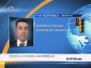 Situación irregular en la esquina El Chorro mantiene cerrada la Av. Universidad