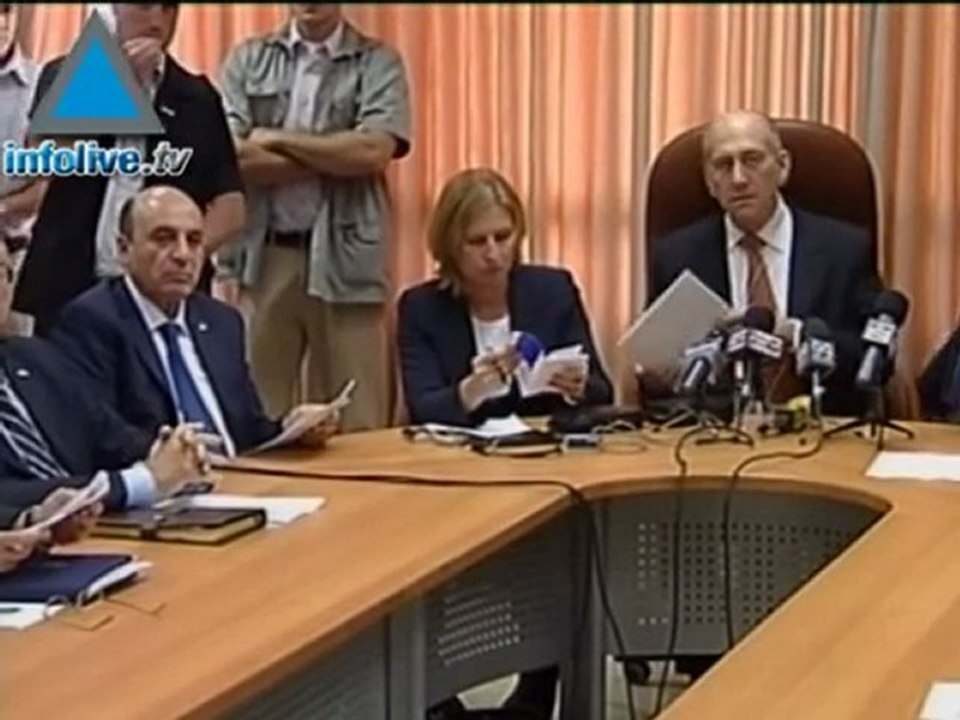 Olmert, Livni, Barak Disagree Over Israeli Operation In Gaza