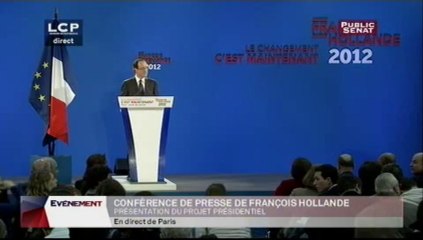 François Hollande présente son projet présidentiel