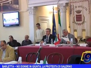 Barletta | No donne in Giunta, la protesta di Salerno
