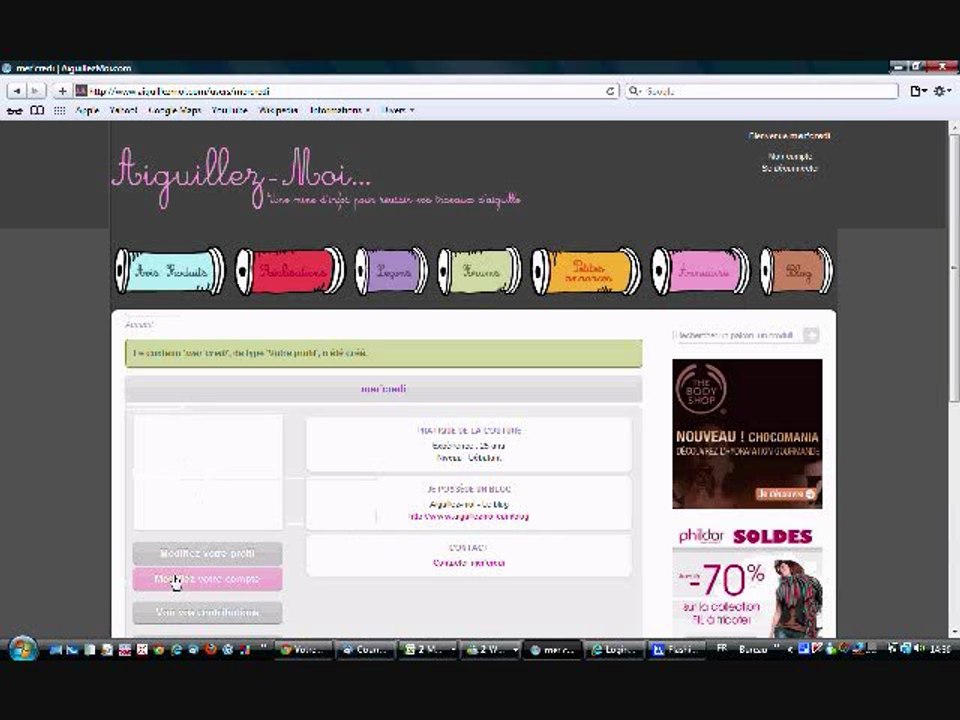 Comment créer ou modifier son profil sur aiguillez-moi ?