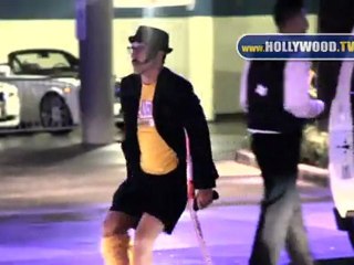 Andy Garcia, Anthony Kiedis, Chris Tucker at Los Angeles Lakers game