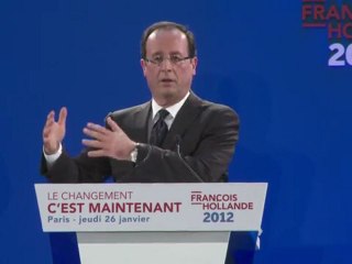 Скачать видео: François Hollande dévoile son programme présidentiel