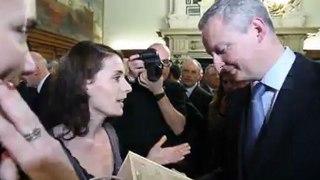 Remise du coffret gastronomique - Bruno Le Maire - Ministre de l'Agriculture