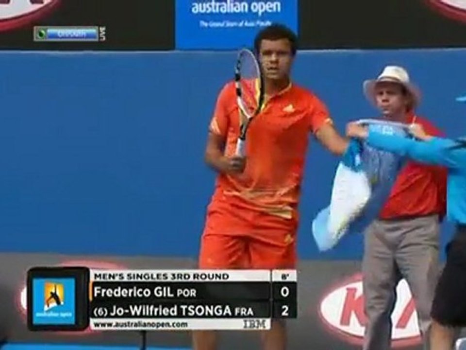 Tsonga vs Gil Australian Open 2012 Set 1