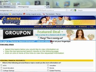 Winning Surveys on money magnet surveys Tutorial
