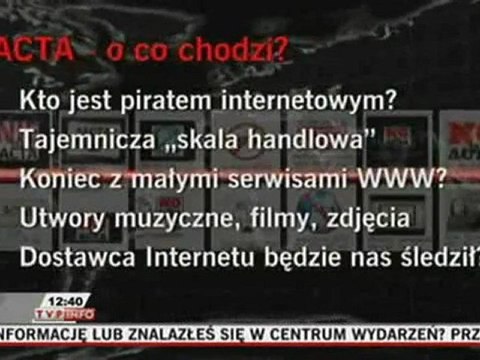 Co kryje nazwa ACTA, Polska podpisała ACTA, protesty przeciwko ACTA