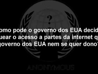 Aviso do grupo Anonymous sobre S.O.P.A  (LEGENDADO)