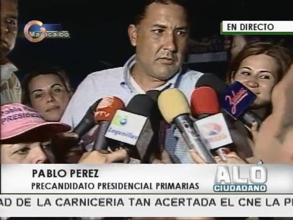 Pablo Pérez en campaña para las primarias