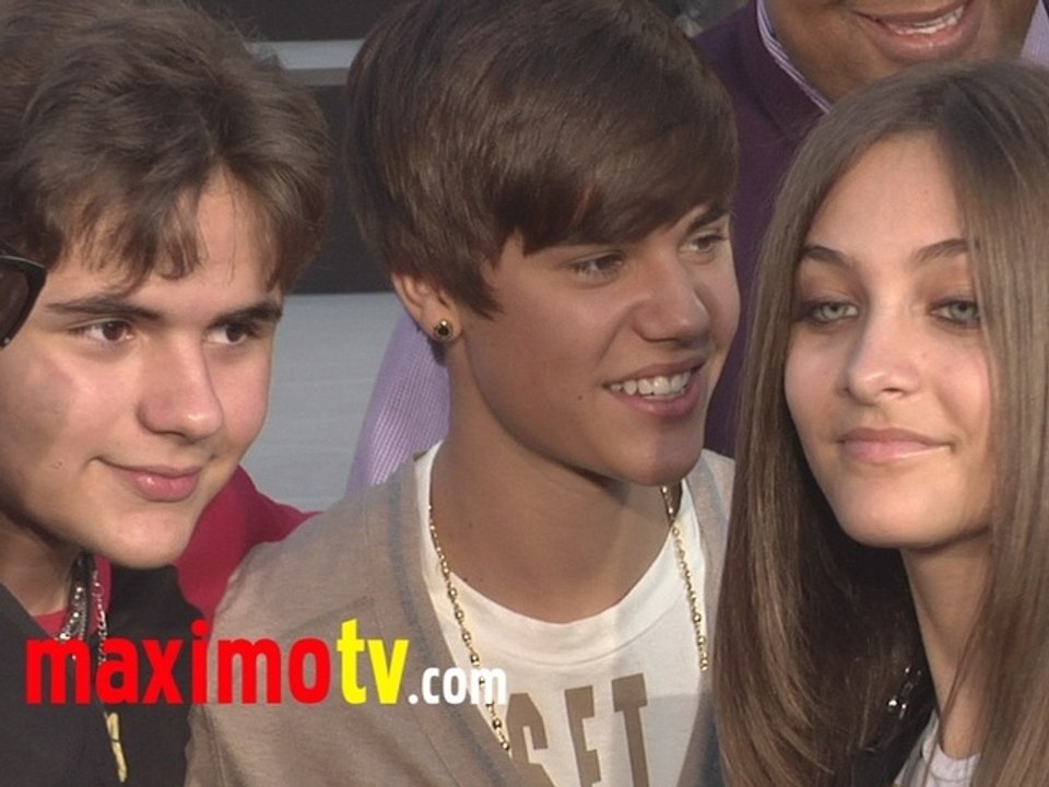 Justin Bieber Meets Paris Jackson at Michael Jackson Hand And Footprint Ceremony