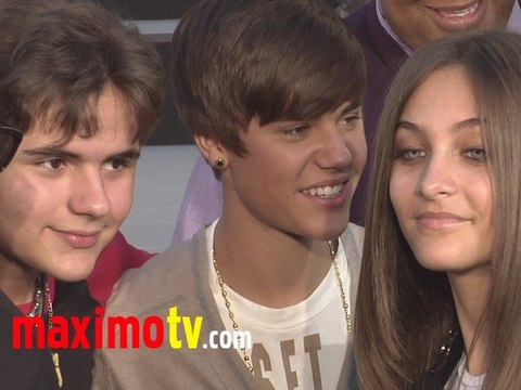 Justin Bieber Meets Paris Jackson at Michael Jackson Hand And Footprint Ceremony