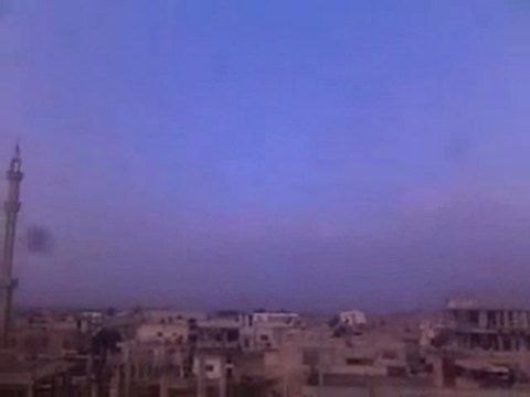 فري برس درعا خربة غزالة اطلاق نار كثيف اثر اشتباكات بين الجيش الاسدي والجيش الحر البطل 26 1 2012 ج3