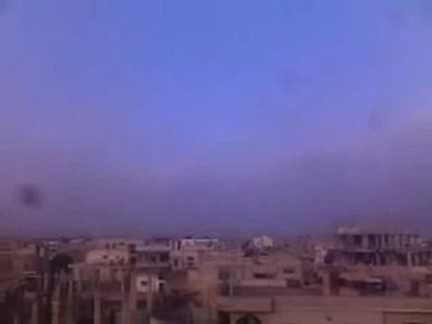 فري برس درعا خربة غزالة اطلاق نار كثيف اثر اشتباكات بين الجيش الاسدي والجيش الحر البطل 26 1 2012 ج2