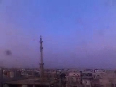 فري برس درعا خربة غزالة اطلاق نار كثيف اثر اشتباكات بين الجيش الاسدي والجيش الحر البطل 26 1 2012 ج1